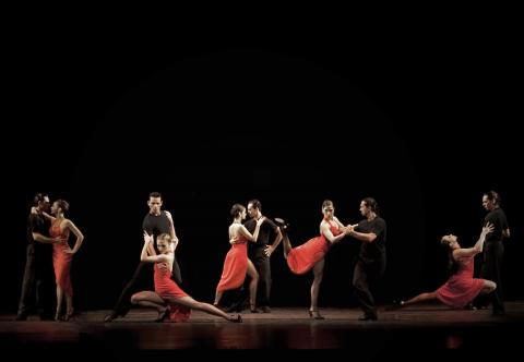 performers on stage